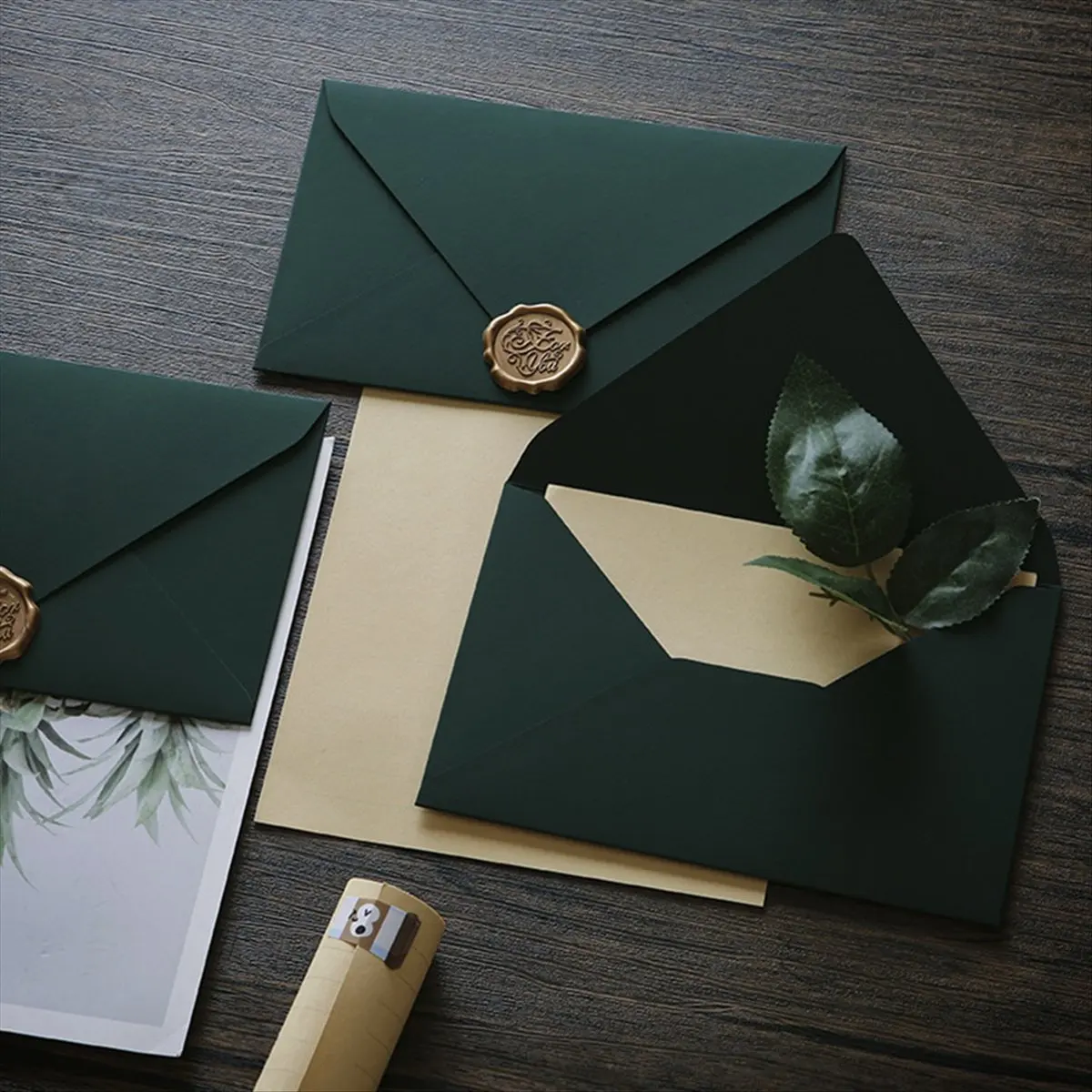 Latest ABBQ-50pcs 20.1x15.1cm Envelopes for Wedding Invitations Business Postcard Texture Stationery Supplies Storage Bag A