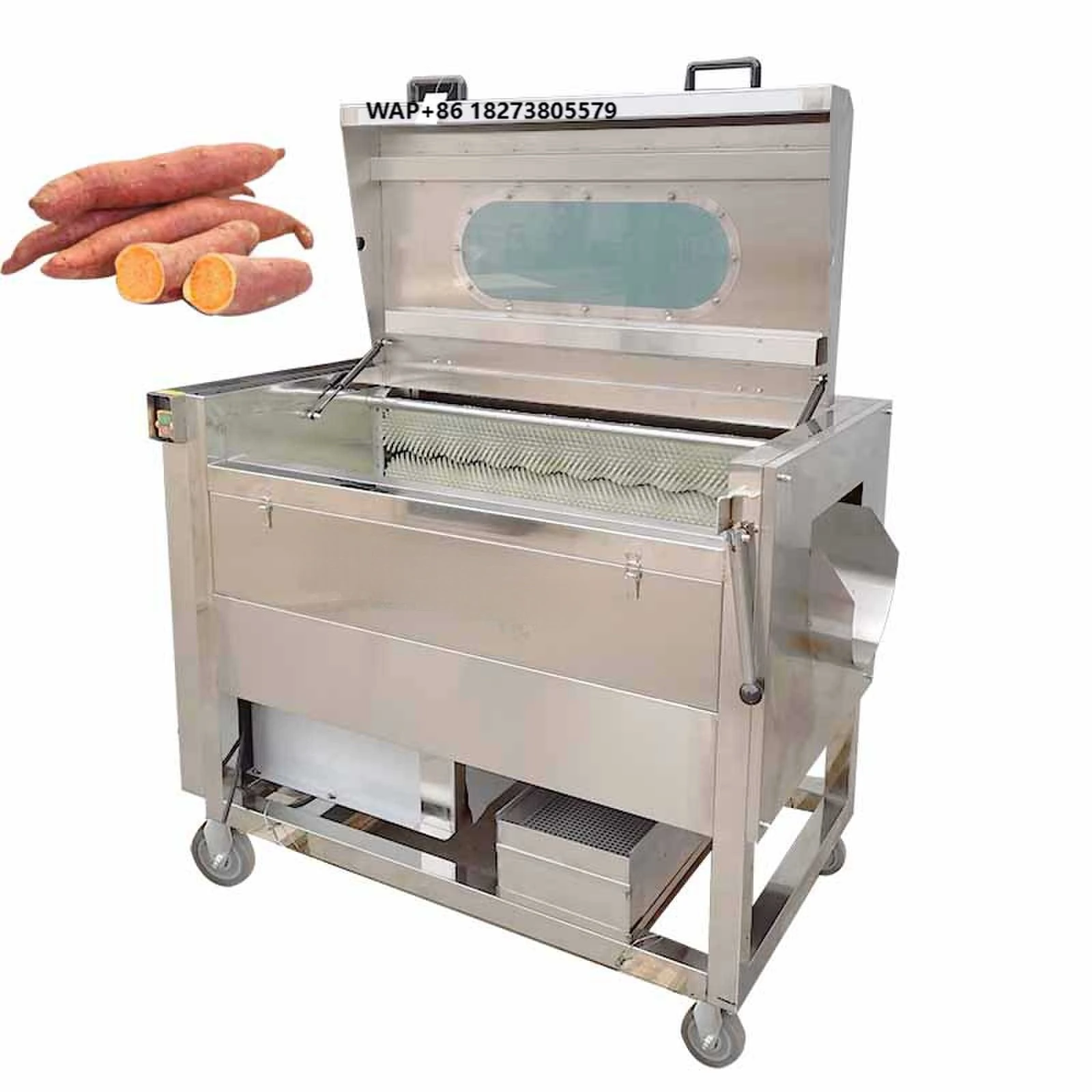 Ginger Garlic Washer Dry Cleaning Peeler Automatic Washing and Potato Peeling Machine for Sale