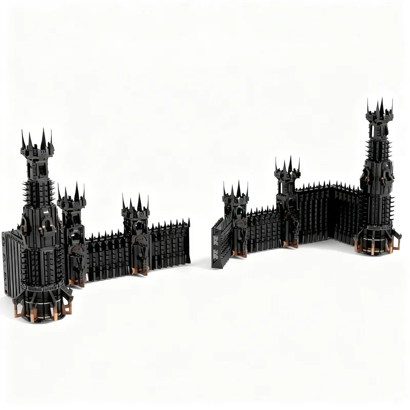 10510pcs MOC LOTR Black Gate Expanded Version Model Toy Building Blocks Construction Christmas Gifts Kids Idea DIY Creative