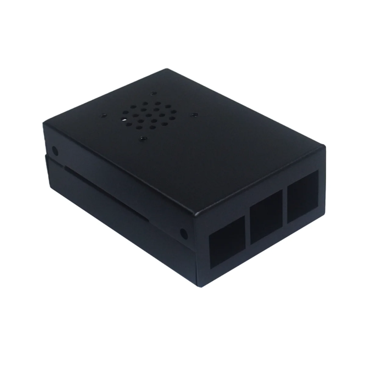 

Корпус для Raspberry Pi 4 Model B, алюминиевый корпус с ЧПУ, ультратонкий металлический корпус для корпуса Raspberry Pi 4 Model B (черный)