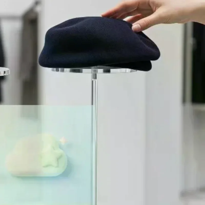 Cap Display Stand Acrylic Transparent Wig Display Rack Hat Riser Bracket For Watch Display Hat Jewelry Shop