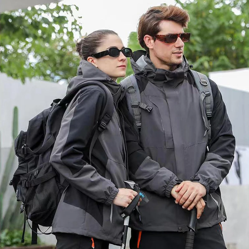 Dismantling Thick Plush Warm Zipper Top Assault Suit Color Blocked Fashionable Casual Climbing Fishing Outdoor Jacket New