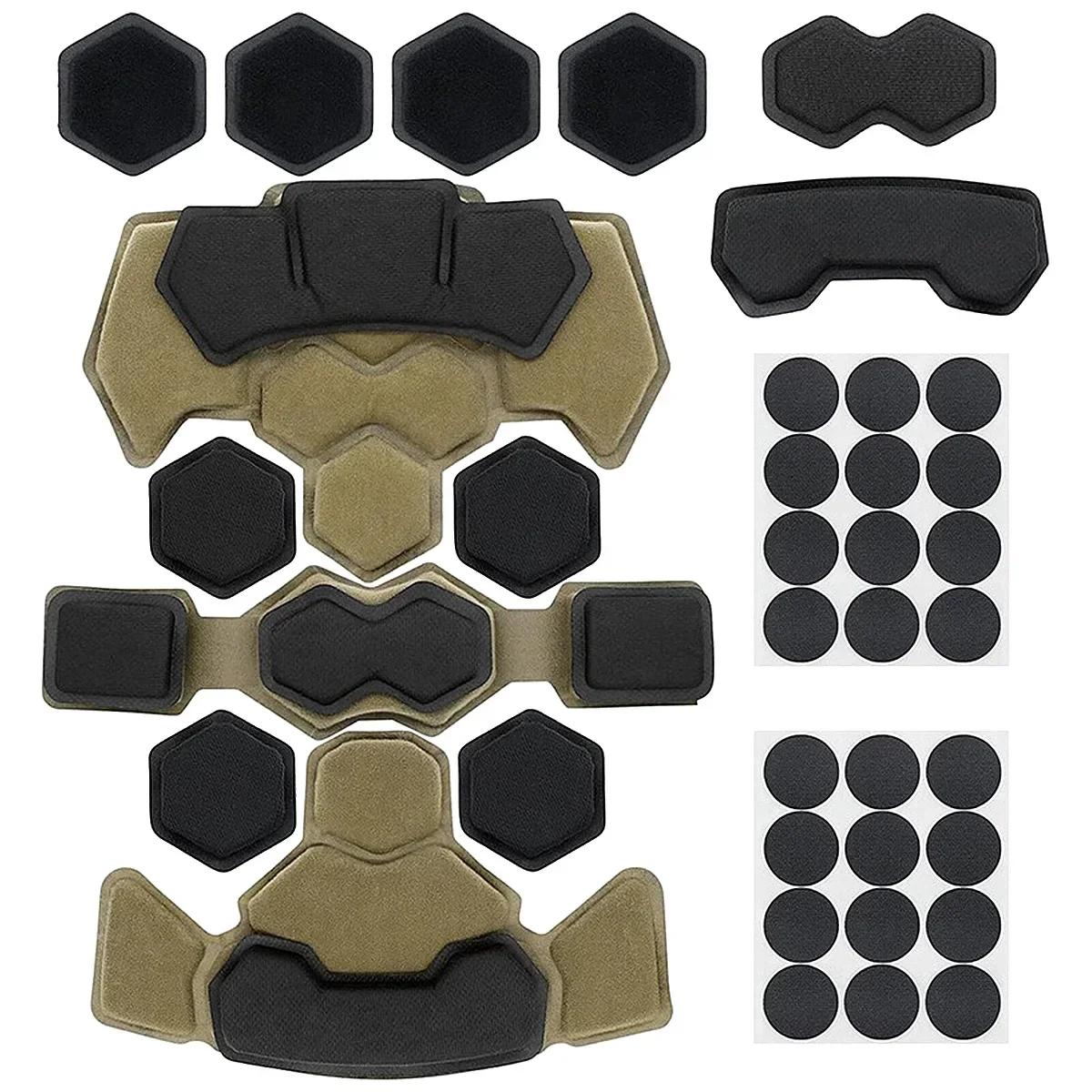 Tactical Helmet Pad Breathability Detachable Comfortable Dual Layer Memory Foam Sponge Sweat Absorption Outdoor Helmet Pad