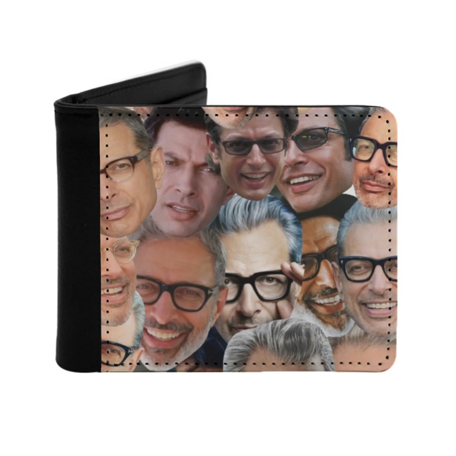 

Goldblum The Sequel Personalized Men's Leather Wallet Credit Card Pouch Purse Jeff Goldblum Daddy Goldblum Daddy Collage