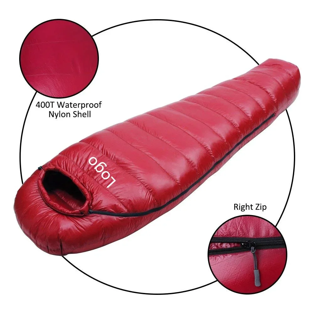 

zz Mummy Goose Down Sleeping Bag Ultralight Portable 3 Season for Backpacking Hiking Camping Indoor & Outdoor Use for Adult