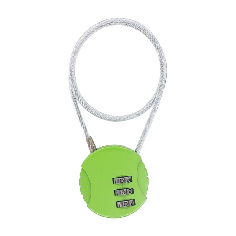 Extended Steel Cable Password Padlock, Anti-Theft Security Lock for Motorcycle Helmet, Universal Combination Lock for Electric image 3