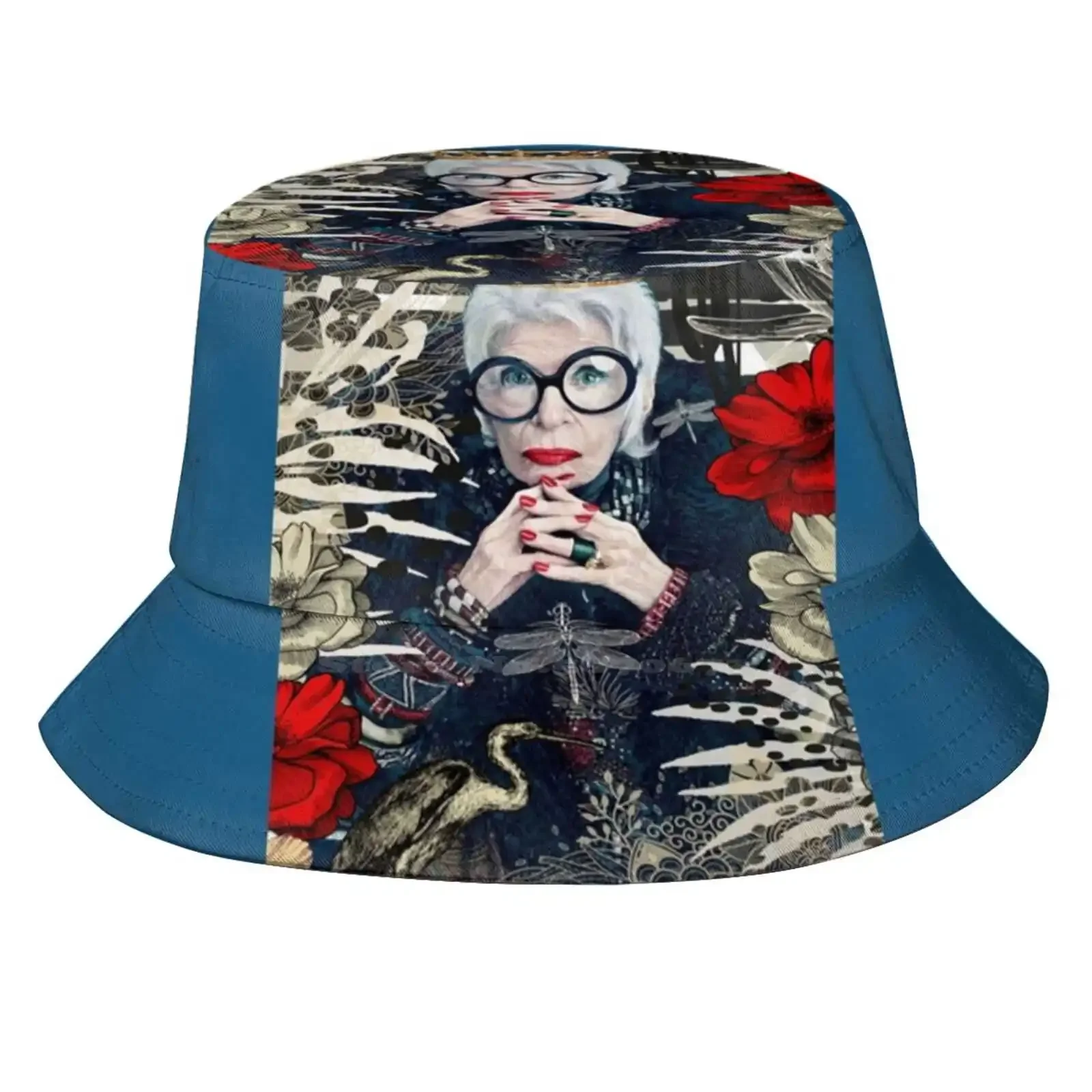 Iris Apfel (9) Sun Cap Fisherman Hat Bucket Hats Iris Apfel Fashion  Feminist Designer Glasses Attitude Female