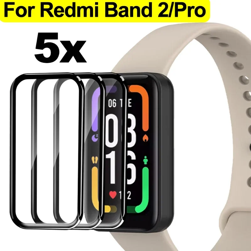 

1-5pcs Screen Protector for Xiaomi Redmi Band 2/Pro Full Curved Edge Soft Protective Film for Redmi Band 2 Accessories Not Glass