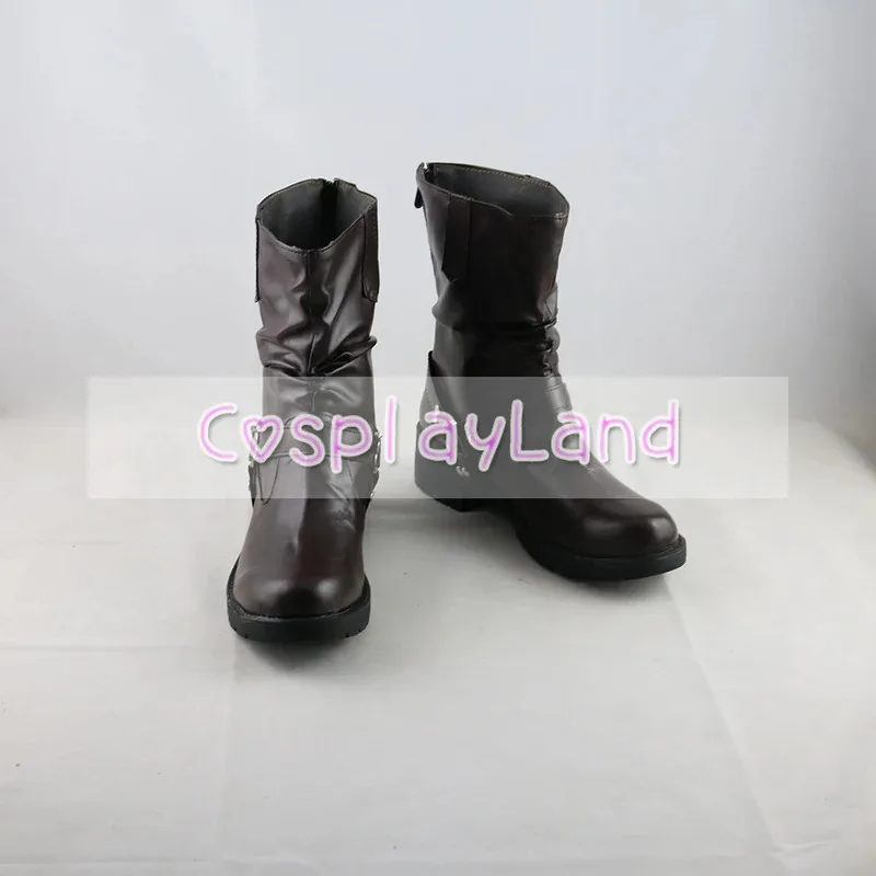 

2025 12 Twisted Wonderland Savanaclaw Ruggie Bucchi Cosplay Boots Shoes Black Men Costume Customized Accessories Halloween Party