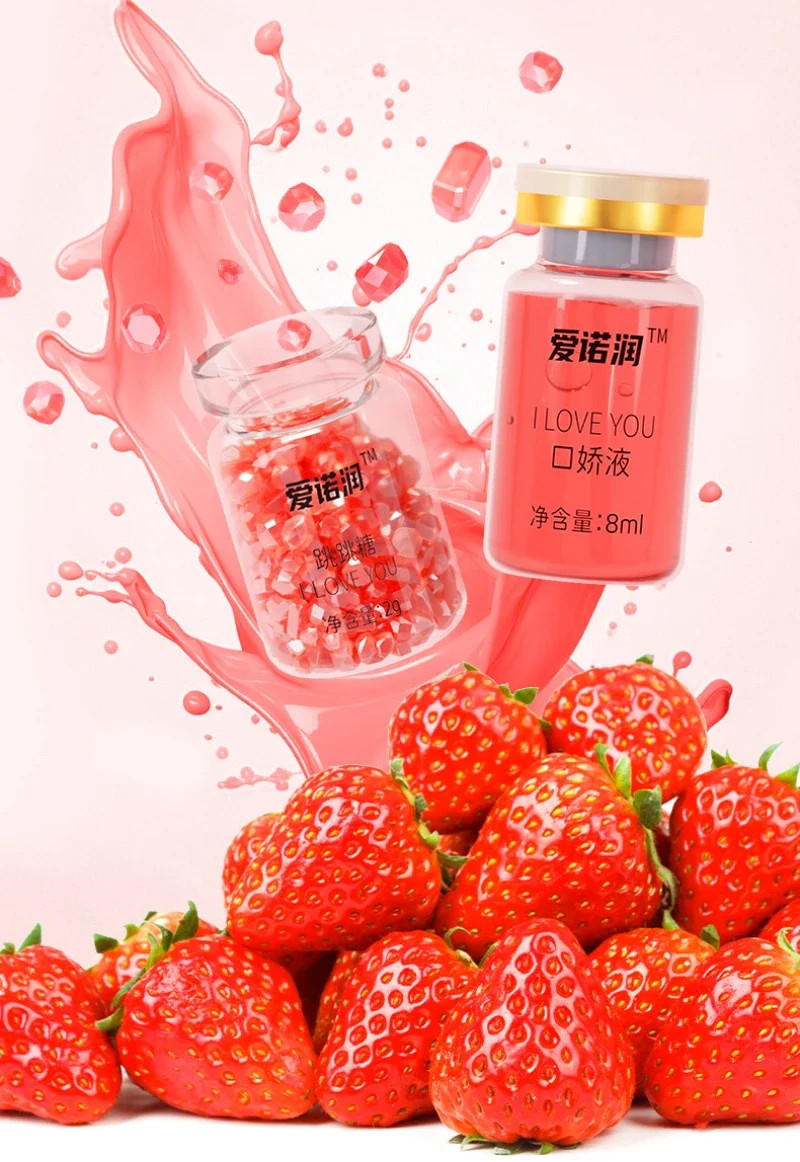 Lubrifiant fruité 2 en 1, fraise, ananas, liquide lubrifiant sexuel léchant, flirt pour adulte, Couple sexuel, lubrifiant stimulant