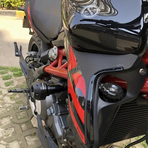 Imagen 2 del producto Logo Benelli motocicleta nuevo marco deslizante almohadillas protectoras CNC accesorios para Benelli BN300 BN600 TNT300 TNT600 BN TNT 300 600