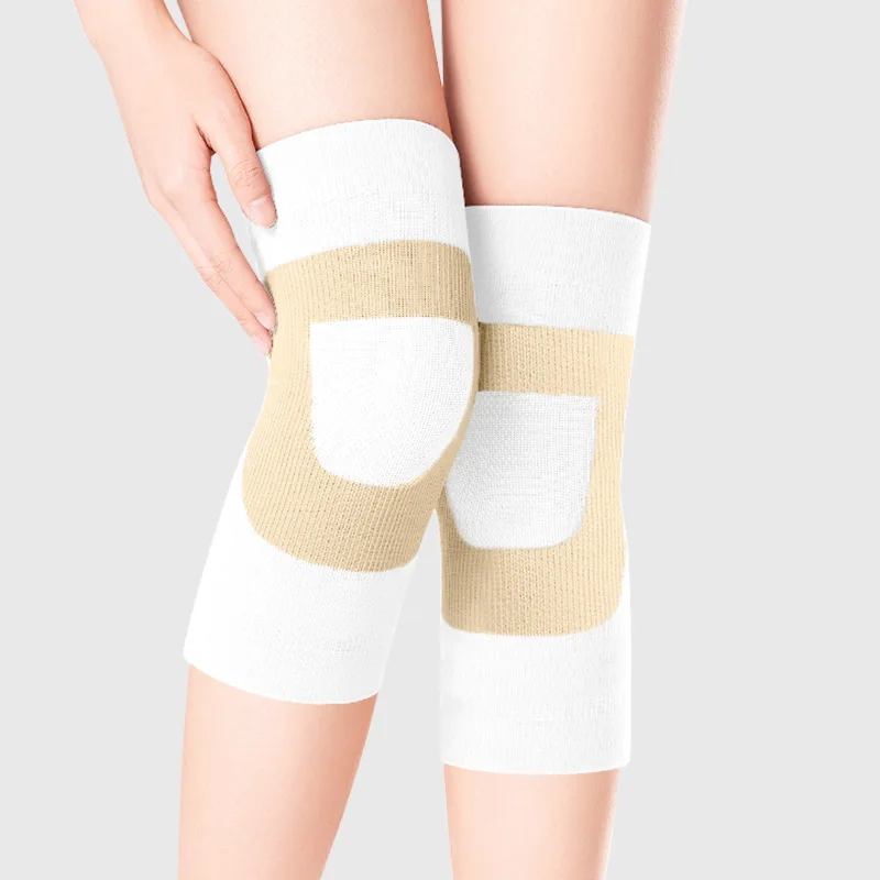 일본 실크 두꺼운 무릎 패드 이너웨어 댄스 요가용 방한 데일리 운동 겨울 보호용