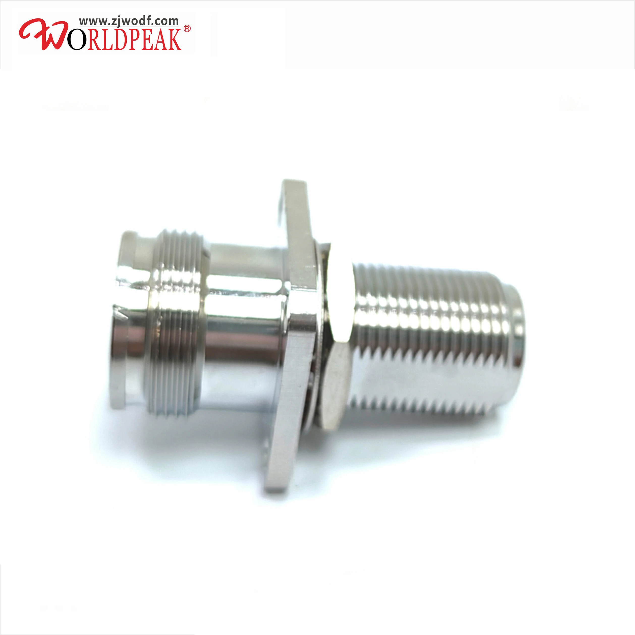 Free Shipping 2Pcs 4.3-10 Female to Female Flange Bulkhead Connector for Ham Radio Antenna