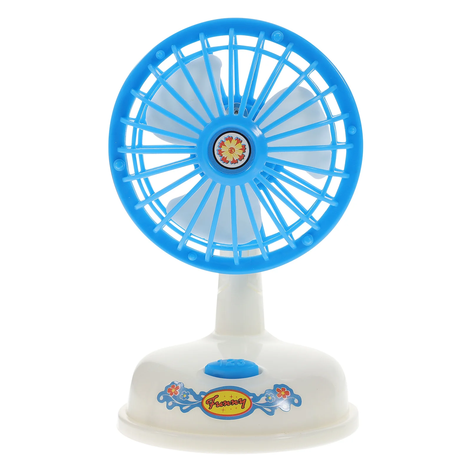 

1Pcs Simulated Mini Electric Fan Creative Kids Play House Early Learning Educational Interactive Role-Playing Gift