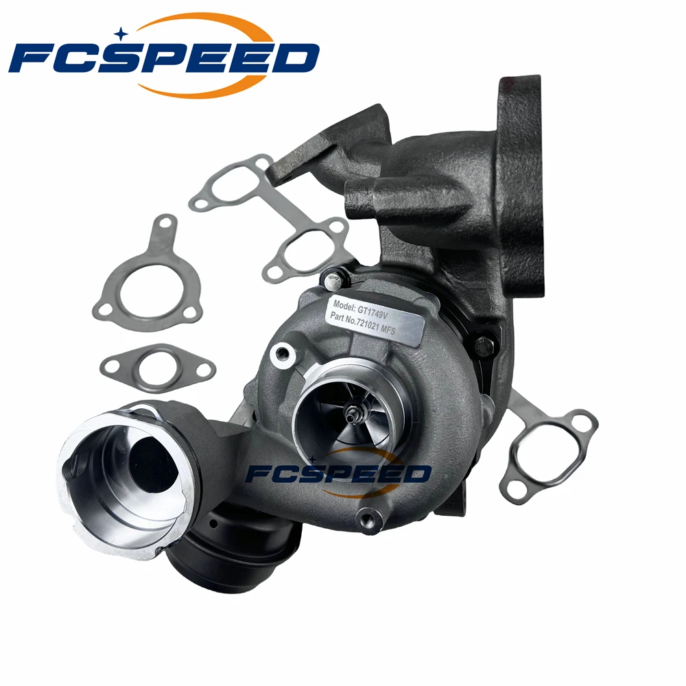 6+6 MFS 03G253016R Turbocharger GT1749V 721021 Turbine full turbo for Audi Seat VW 1.9 TDI 110 Kw 150 HP ARL 1998-2005