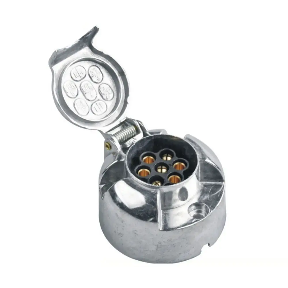 

Водонепроницаемый 7-контактный круглый разъем для прицепа из алюминиевого сплава, 12В, для тяжелых условий эксплуатации