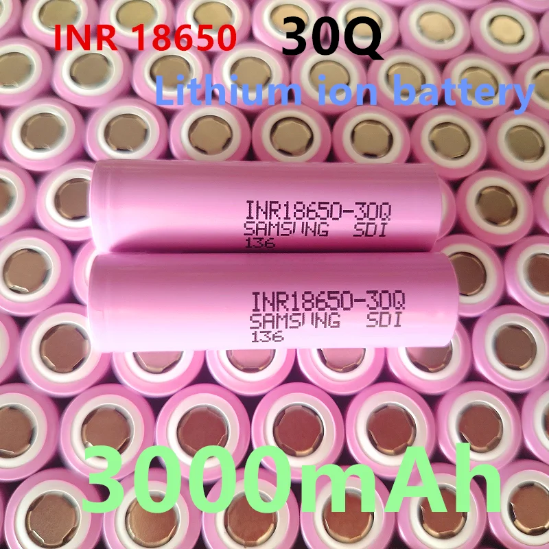 Batterie rechargeable au lithium-ion 30Q 100% originale neuve INR18650 3.7 V 3000mAh