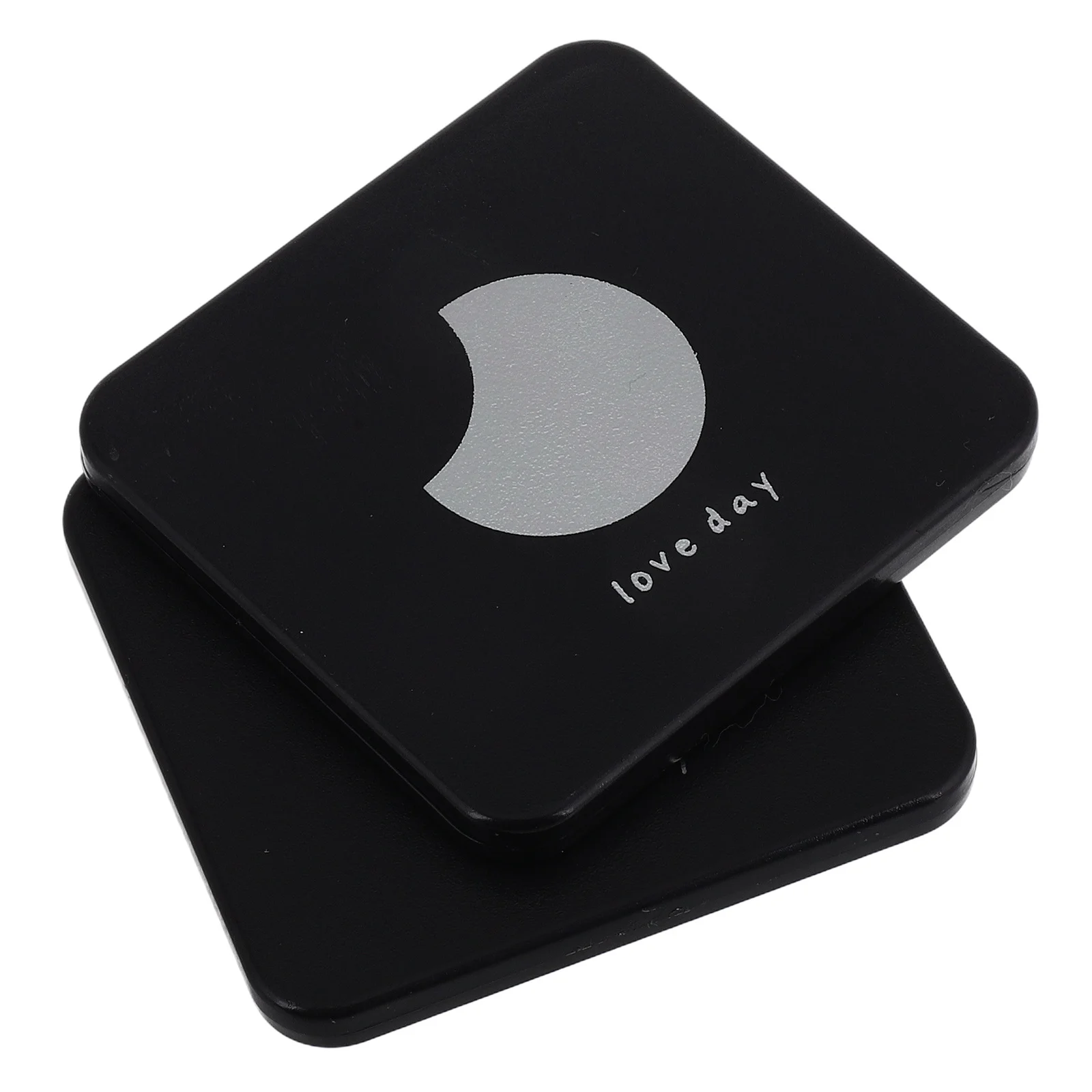 2 قطعة مرآة ماكياج قابلة للطي المدمجة المحمولة على الوجهين مرآة سفر مستطيلة لجيب المحفظة المحمولة استخدام خمر