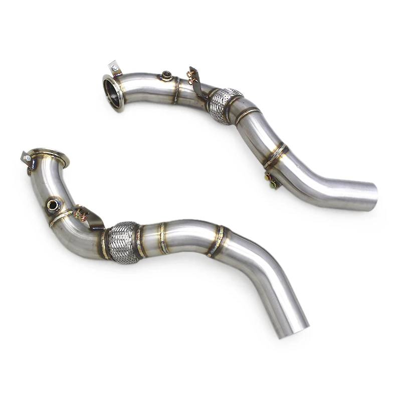 

Custom Street Car Header Downpipe For BMW X5M/X6M F85/F86 4.4TT 2015-2019 Performance SS304 Free Flow Pipes Exhaust System