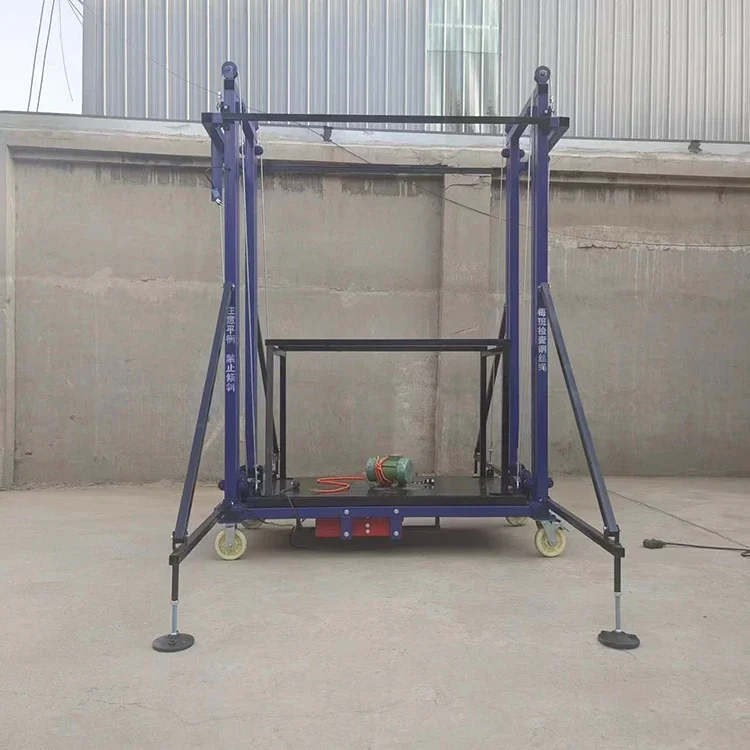 500Kg Mobile Electric Lifting Scaffolding Platforms, 8 Meters Multiple Models Foldable Electrical Scaffolding Lift