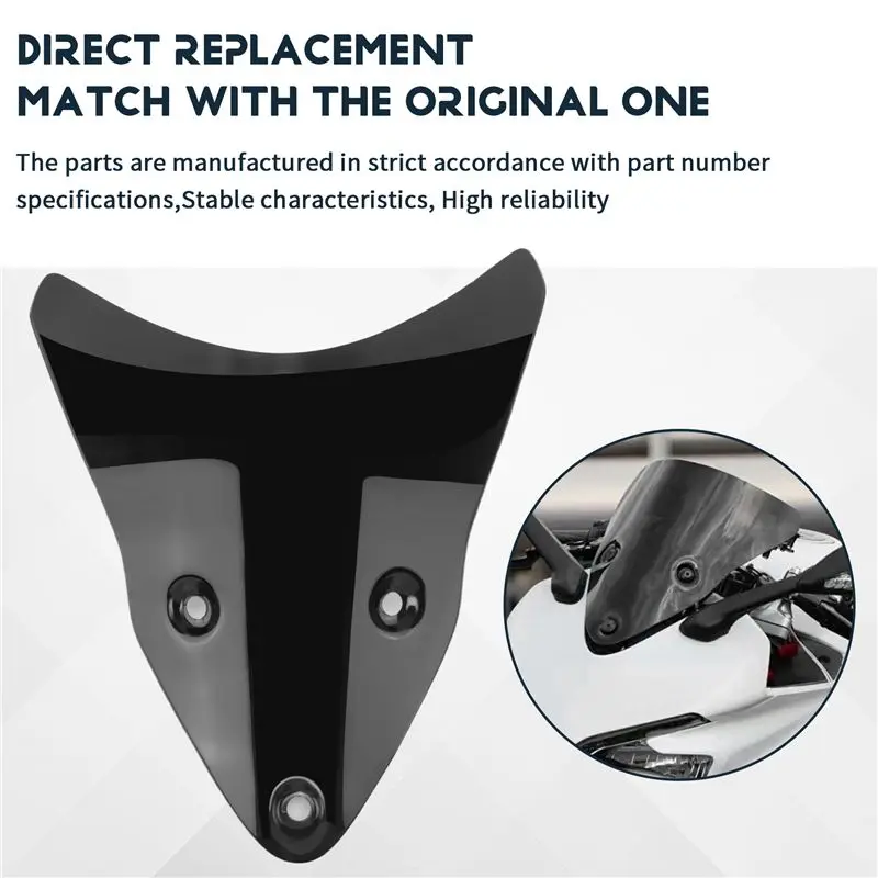 Well Motorcycle Windshield Windscreen For DUCATI 939 950 Supersport 939S 950S Super Sport S Refit Black Wind 2017-2022 - view 6