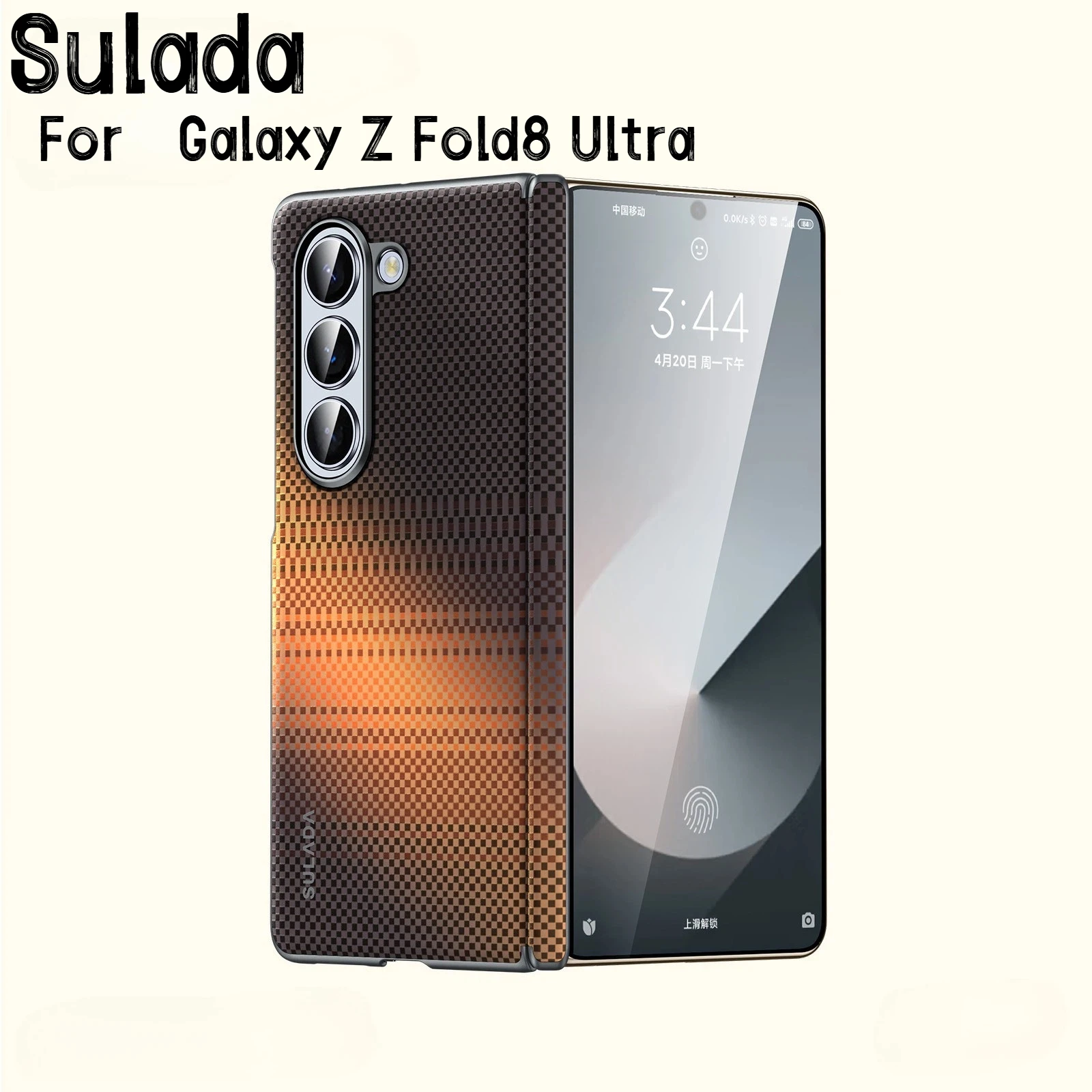 Kevlar Carbon Fiber Texture Magnetic Phone Case for Samsung Galaxy Z Fold 8 Ultra Fold 7 6 5 Shockproof Hinge Protective Cover