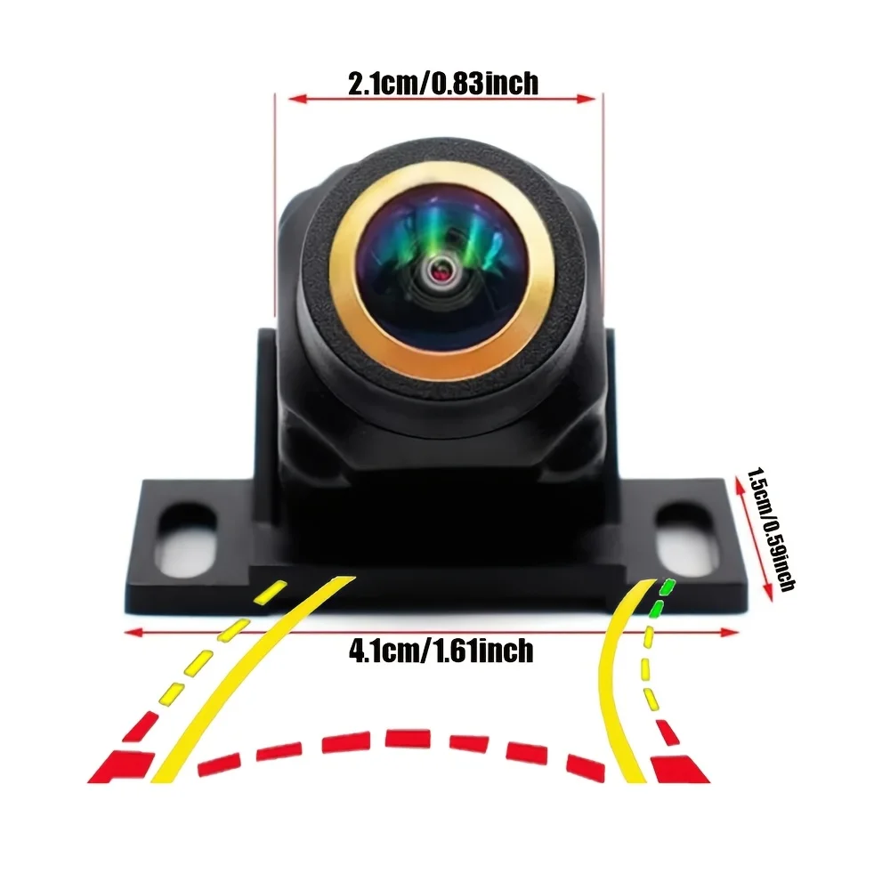 Dynamic Trajectory Fisheye Lens: A Universal Reverse Backup Camera Suitable for Suvs,Pickups,Campers,Tractors,Vans,Trucks,  Rvs