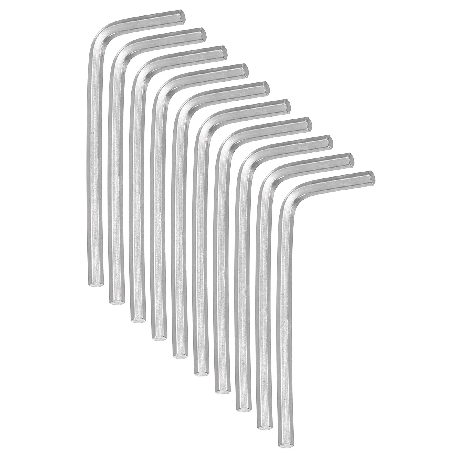 2/5/10 pièces 1.5mm-6mm clé hexagonale clé métrique hexagonale en forme de L en acier inoxydable pour la maison bricolage vélo moto réparation outil à main