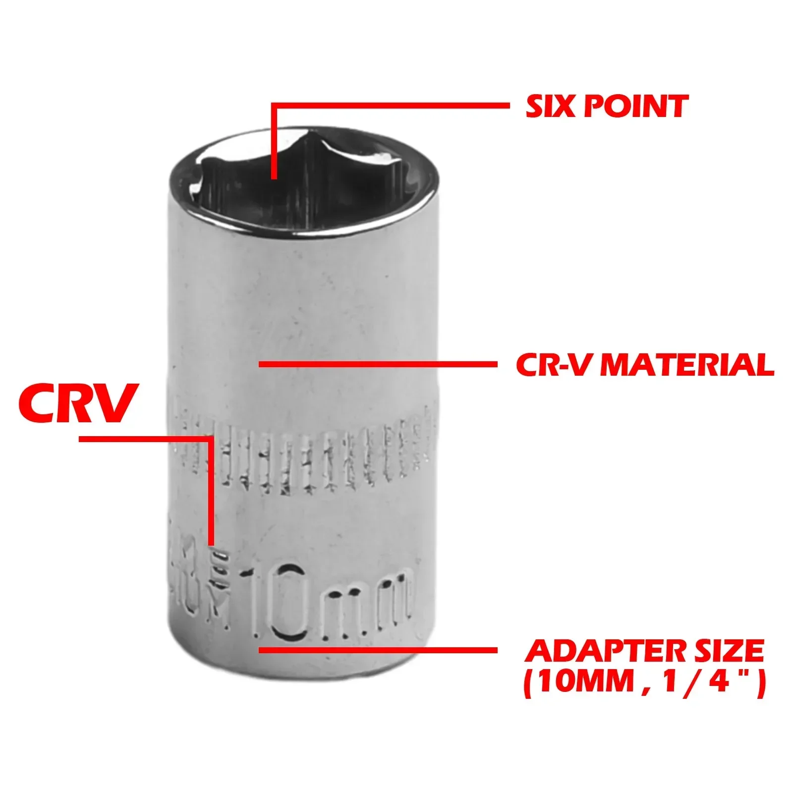 1Pc 1/4\'\' Adapter gniazda sześciokątnego 4-14mm głęboki klucz grzechotkowy długość 50/25mm klucz udarowy narzędzia ręczne akcesoria do naprawy