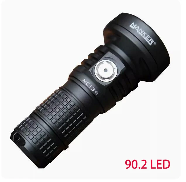 

Mankerlight MC13ii 4500 Lumen SBT90.2 LED 660 Meter Pocket EDC Flashlight 18350 USB Type C Rrechargeable LED Torch -Black