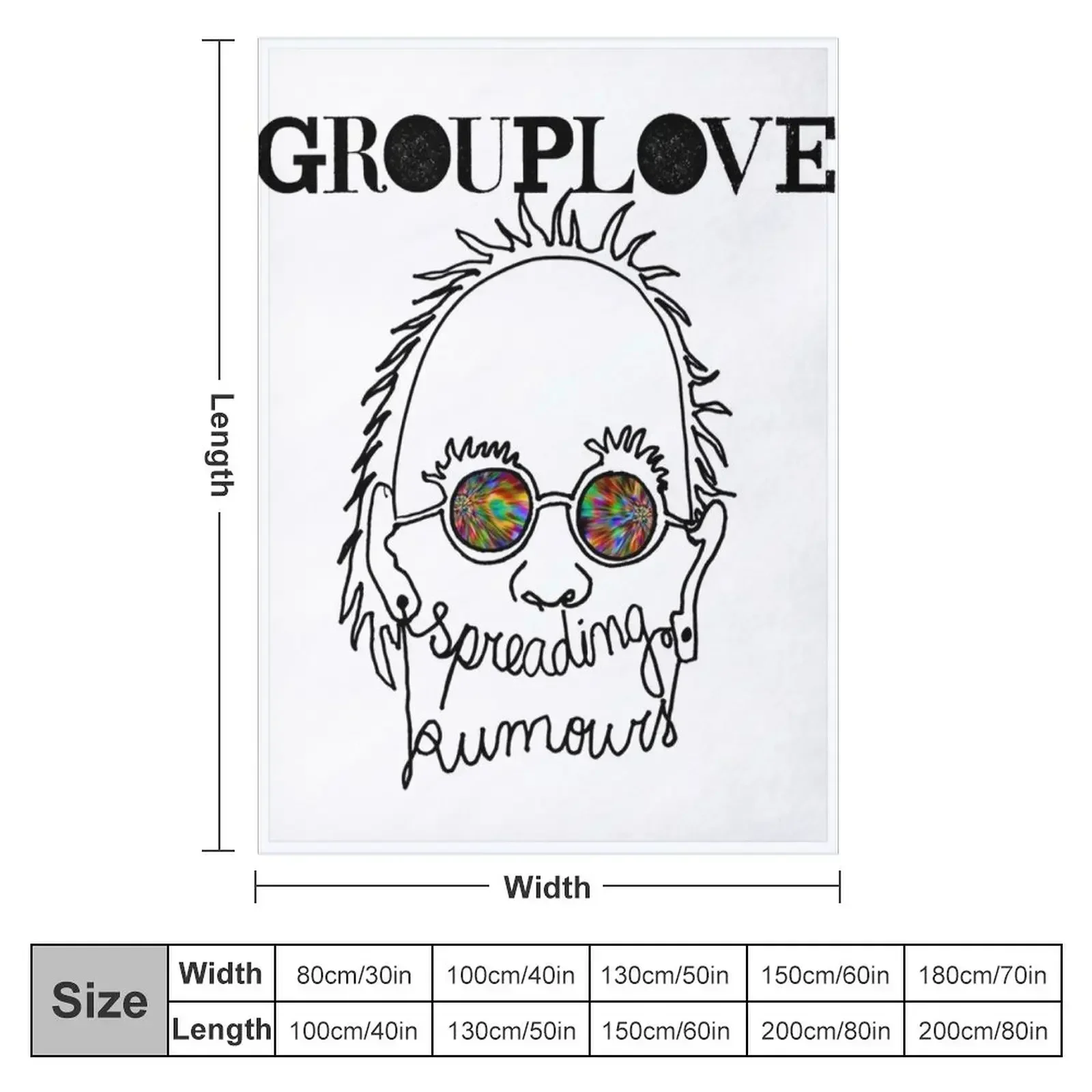 Grouplove Spreading Rumours Throw Blanket Hair christmas decoration decorative Blankets