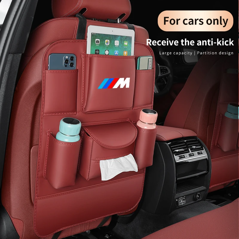 Seggiolino auto Organizzatore Sedile Posteriore Sacchetto di Immagazzinaggio Posteriore Anti-usura Anti-calcio Pad Per BMW E36 E39 E46 E60 E90 F10 F20 F30 F01 X1 X3 X4 X5 X7