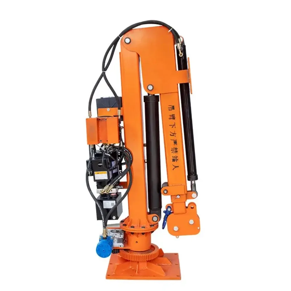 

All-electric hydraulic vehicle crane 12V24V telescopic rotary lifting winch small crane