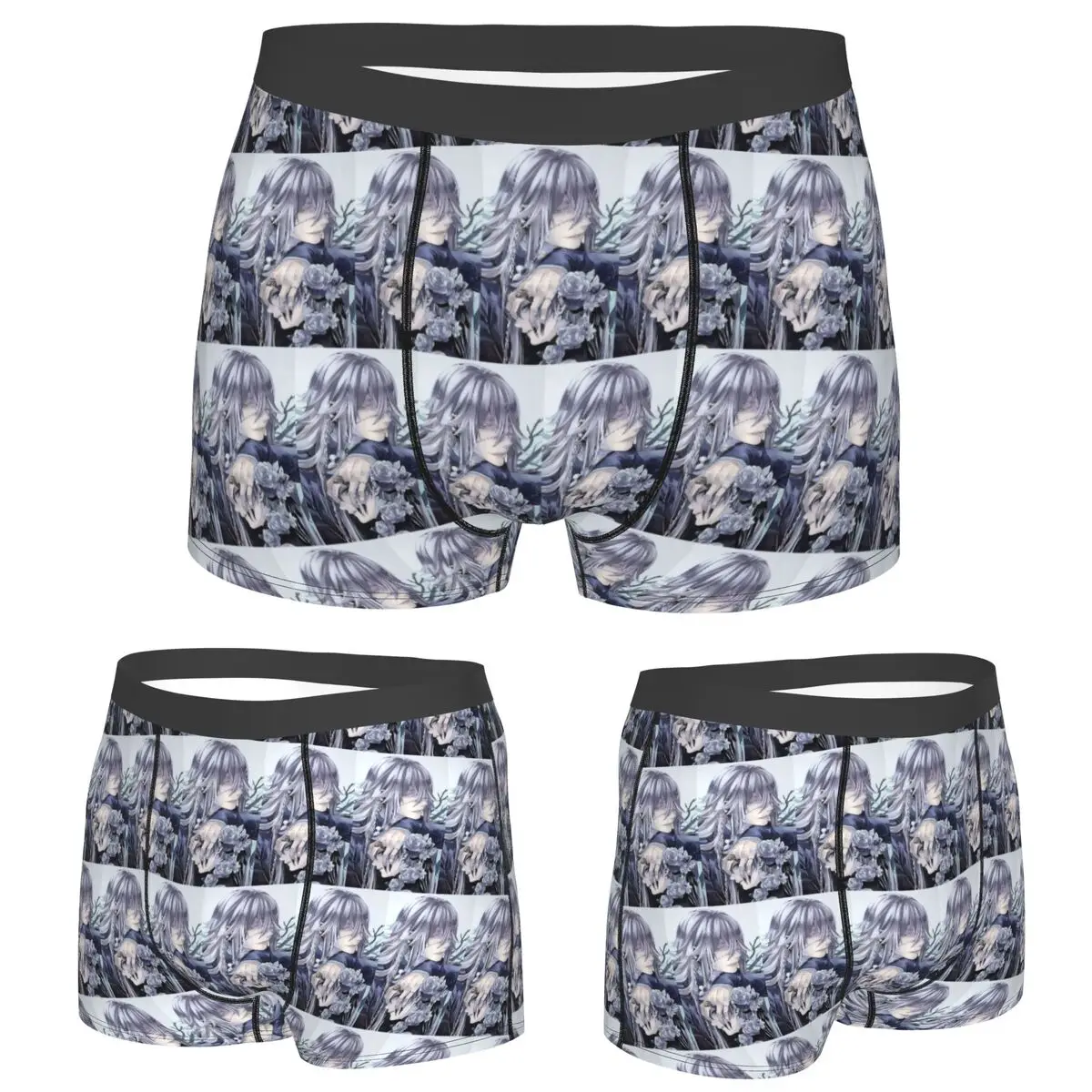 

Трусы-боксеры, шорты, трусы Black Butler, мужское удобное нижнее белье для Homme, мужской подарок бойфренду