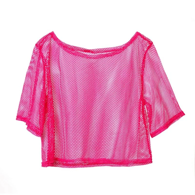 12-piece Set of 80s Women's Dance Fishnet T-shirt Vest Leggings Set Accessories