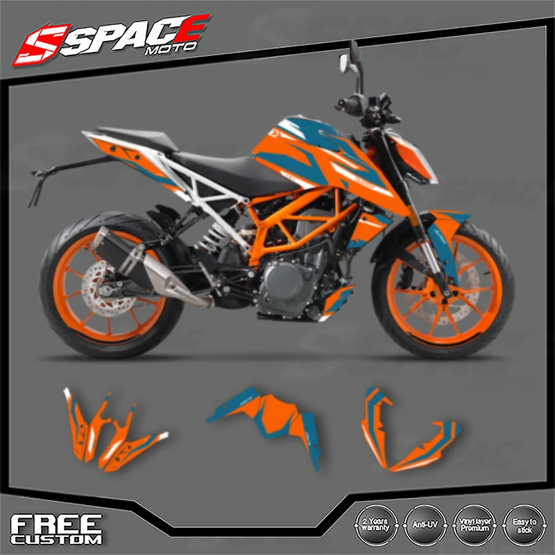 

SPACE Custom Motorcycle Graphics For KTM 2017 2018 2019 2020 DUKE 125 17-20 DUKE125 390 Decal Stickers Kits 017