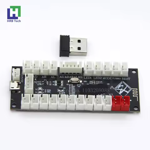 2.4G Wireless Zero Delay Joystick Encoder Arcade Game Controller Board Diy Kit Parts Support Wireless PC/PS3/Android