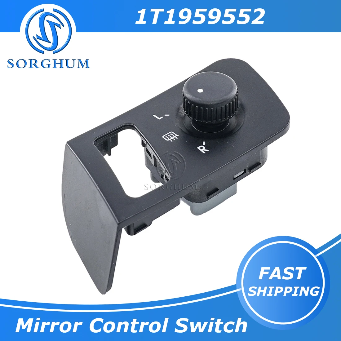 

Sorghum Rearview Side Mirror Control Switch Adjust Knob For VW Touran Caddy 2003 2004 2015 1T1959552 1T1 959 552 1T1959565F