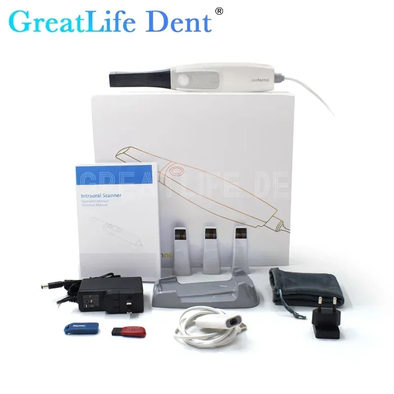 GreatLife Dent One Set 3D Scanner Smallest CAD CMD Oral Model Orthodontic Restoration Imaging Aoralscan with Scanning Software