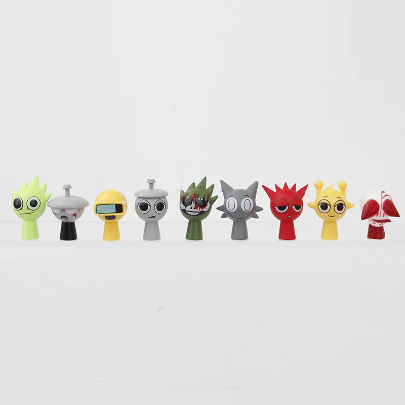 48pcs/Set Mini Sprunki Action Figure Toy Cartoon Movie Sprunki Wenda Model Doll Figurines Kids Gift image 6