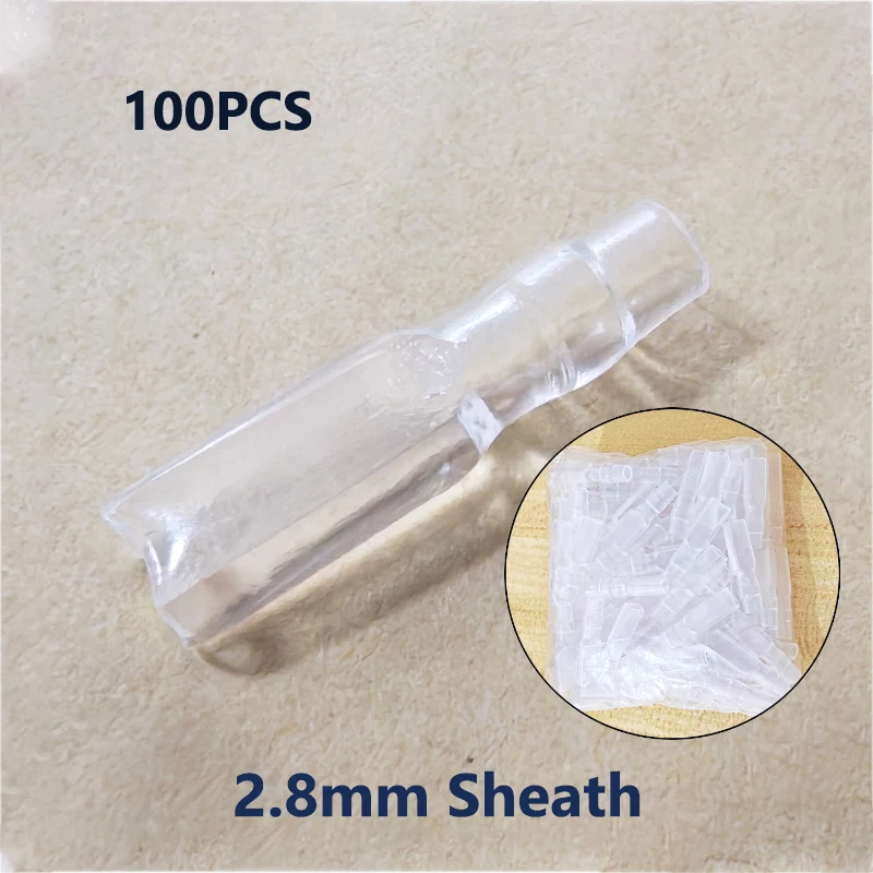 100pcs/pack 2.8/4.8/6.3mm Brass Crimp Spade Terminals + Insulation Covers Kit Automotive Speaker Power Wire Connectors