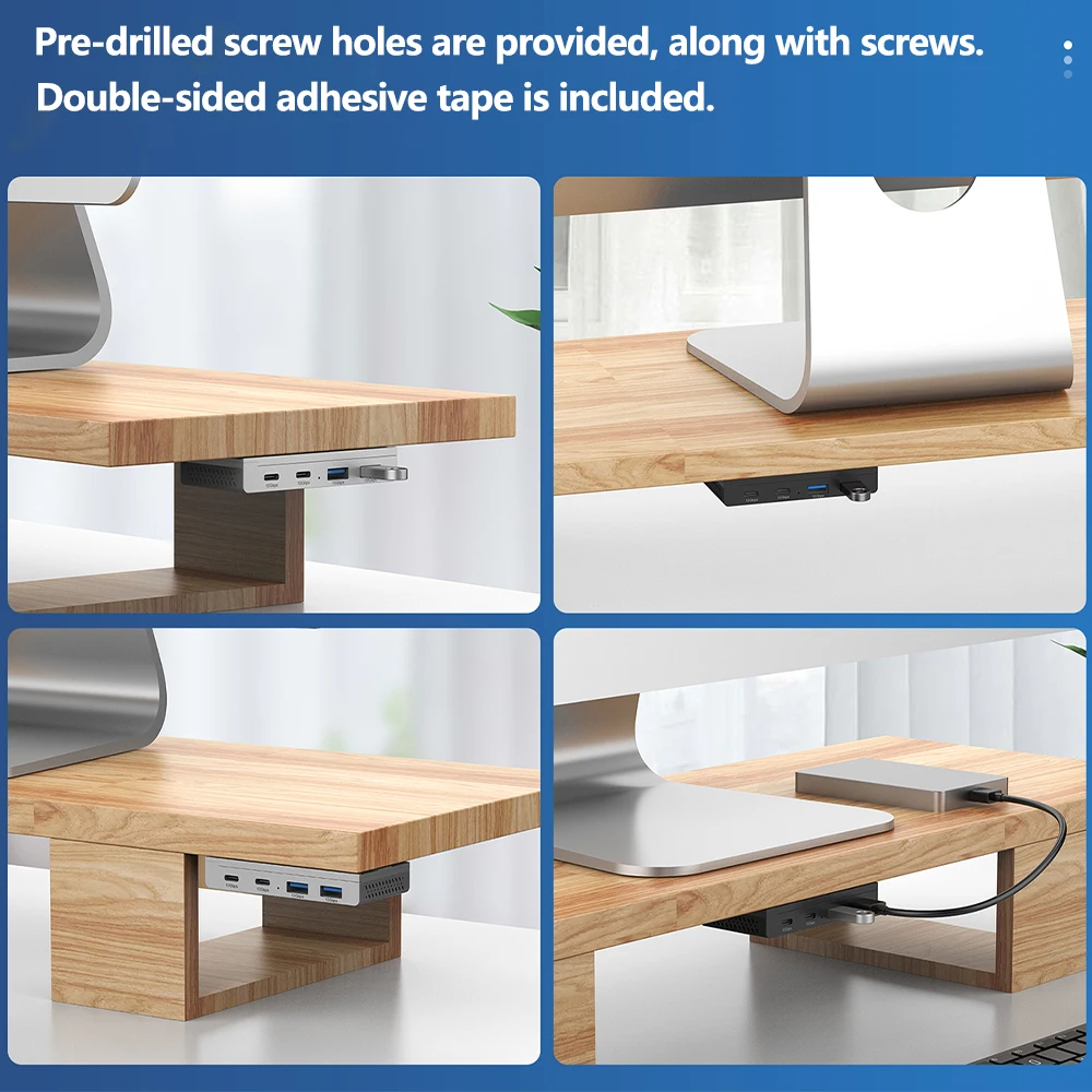 10Gbps USB3.2 Gen2 HUB Desk Ma - Desk Setup Hub recension och pris