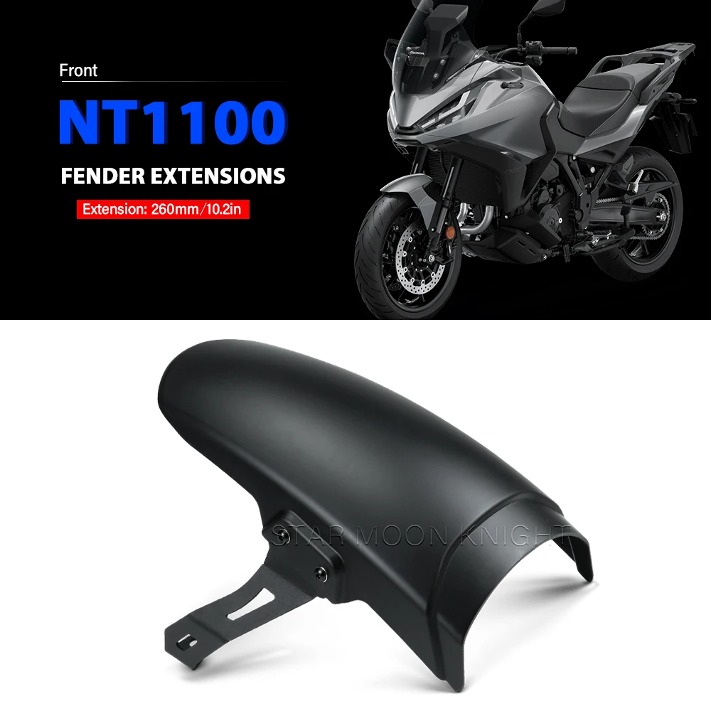 

Motorcycle Accessories For Honda NT1100 NT 1100 2022 2023 2024 Front Wheel Fender Splash Guard Extended Mudguard Cove