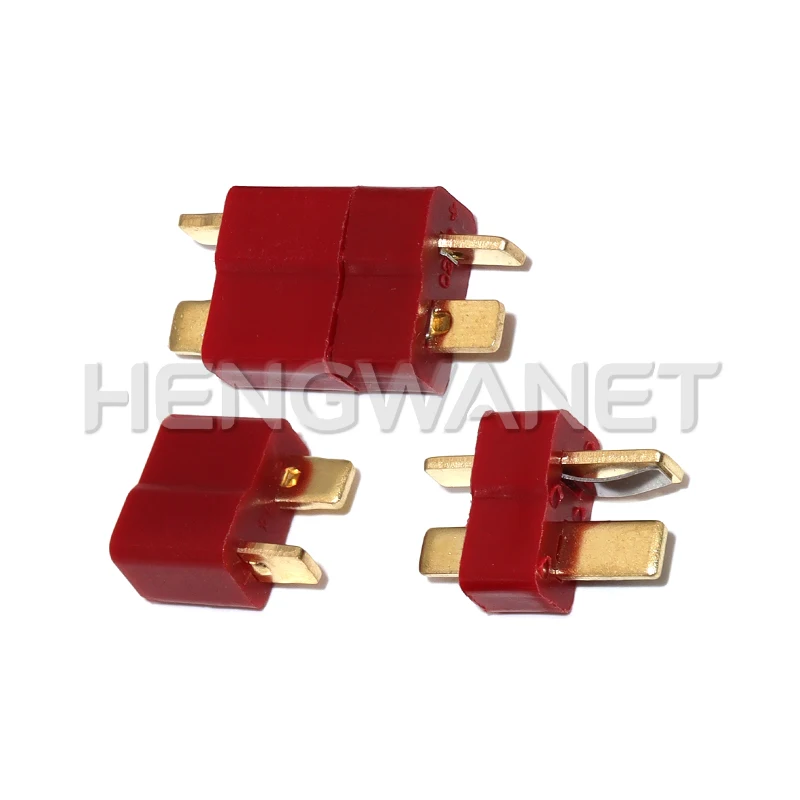 10PCS Anti-skidding Deans Plug T Style Connector Female / Male for RC Lipo Battery ESC Rc Helicopter