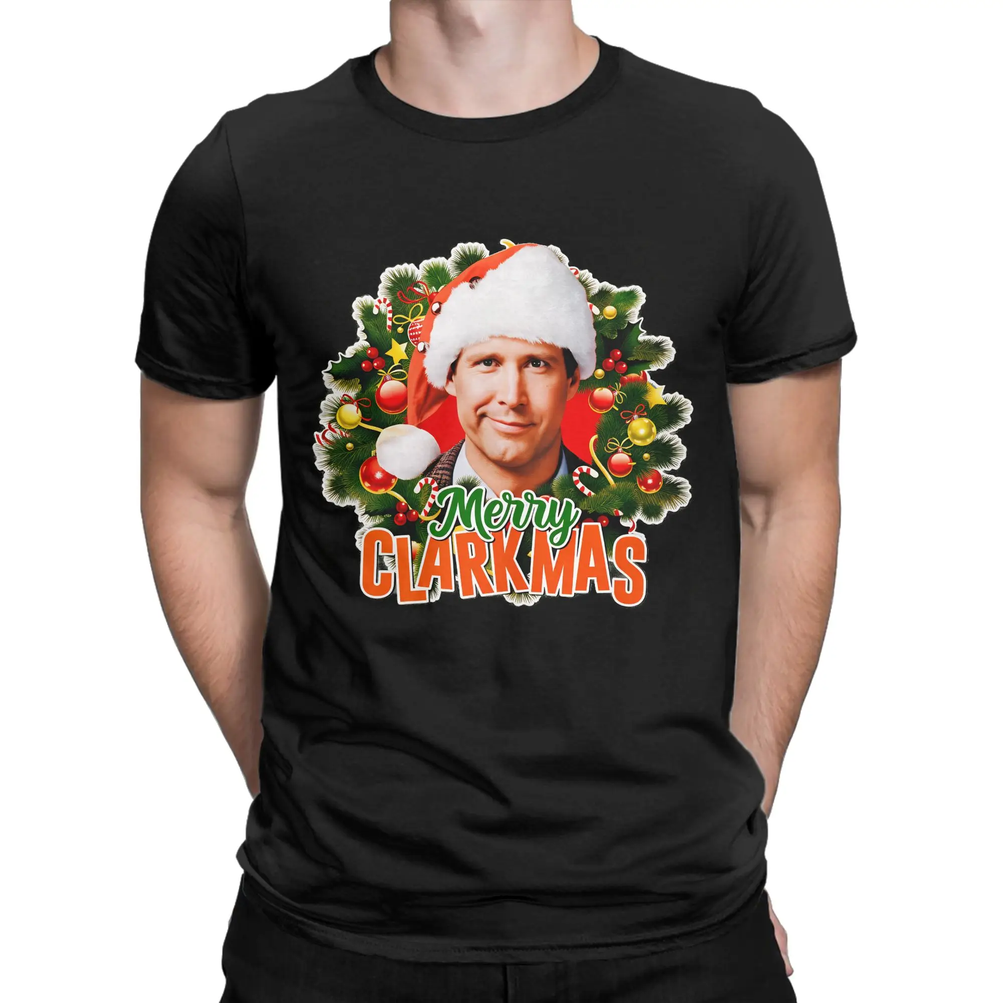 Clark Griswold Merry Christmas T Shirt Beach Cotton T-Shirts For Mens Fashion Print Tee Shirt Short Sleeve Street Style Clothing
