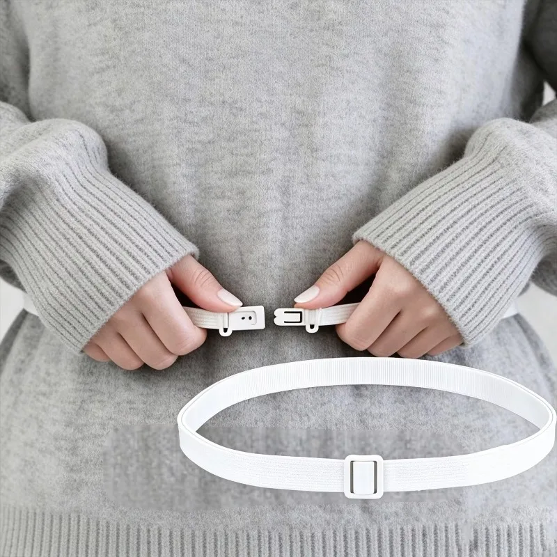 2pcs Adjustable Waistband Cinch and Hem Fixing Tool, Invisible Hem Shortener and Waist Tightener, for Shortening Clothing Length