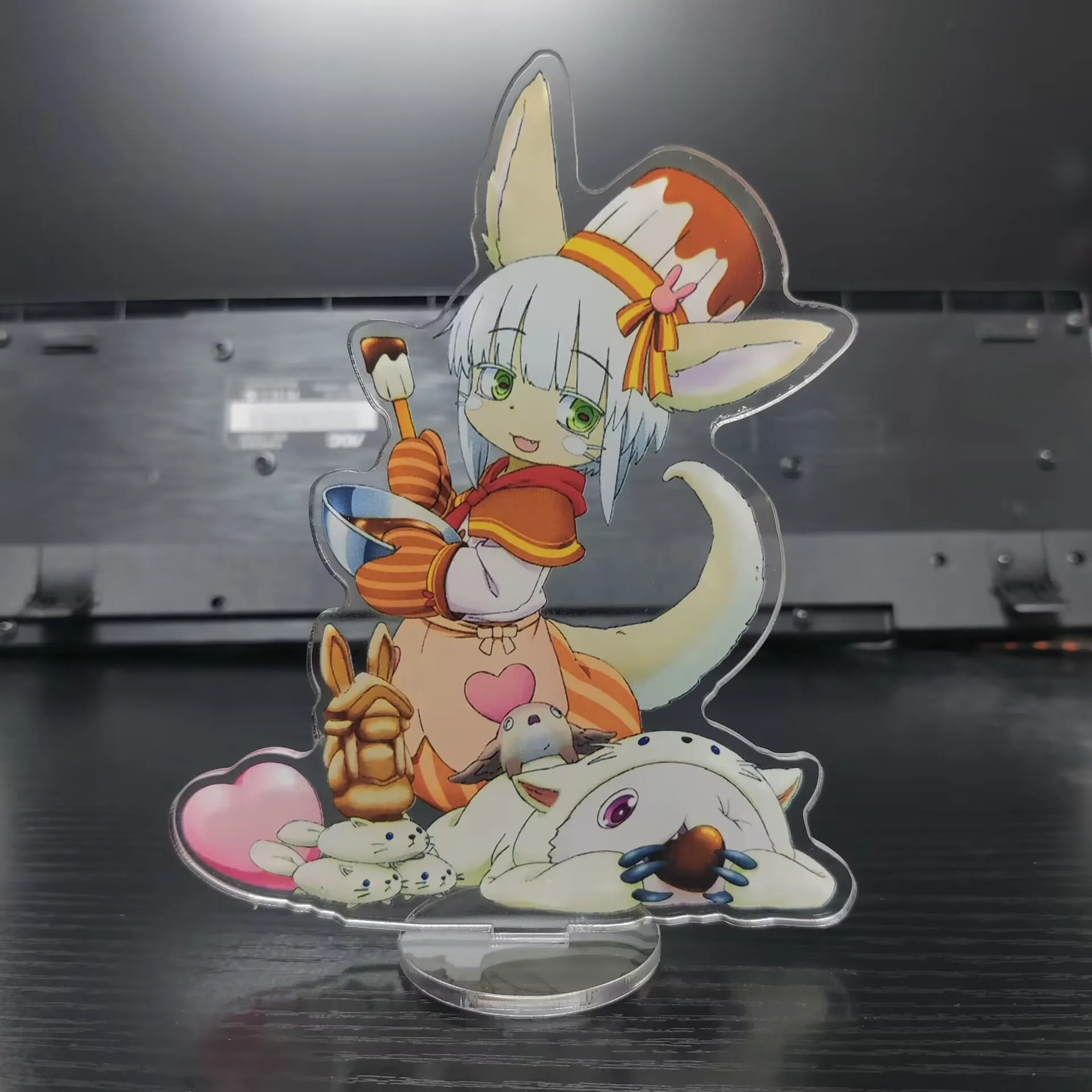 Japan Anime Made in Abyss Figures Nanachi Reg Riko Cosplay Cute acrilico Model Desk Decor Standing Sign Toy Fans regalo di natale