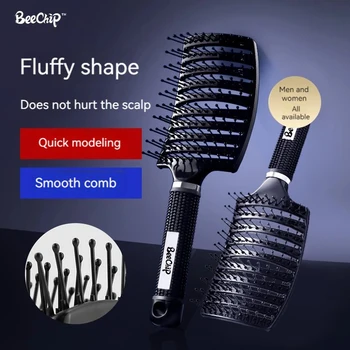 Pettine a costine con piega grande spazzola per capelli pettine a cuscino d'aria strumenti per lo Styling del Volume dei capelli soffici forniture per dormitori perfette per l'uso quotidiano