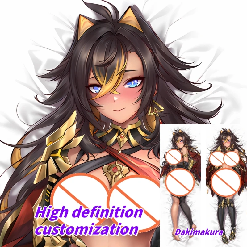 

Dakimakura Anime Pillow Case Genshin Impact Dehya Double-sided Print Of Life-size Body Pillowcase Gifts
