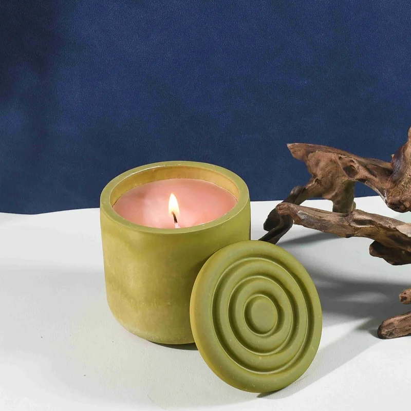 Fai da te rotondo quadrato candela tazza stampo in Silicone barattolo di stoccaggio ornamento ciondolo resina epossidica stampo artigianato domestico decorazione strumento di stoccaggio